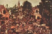 BRUEGHEL, Pieter the Younger Village Feast France oil painting artist